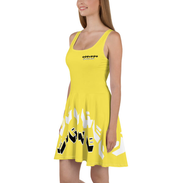 Desired State on the block - Yellow Skater Dress - Image 3