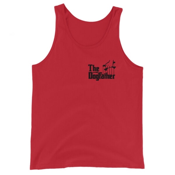 The Dogfather - Red / White - Unisex Tank Top