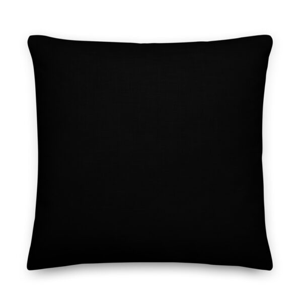 The Dogfather - Black / white logo - Black Labrador Premium Cushion / Pillow - Image 7