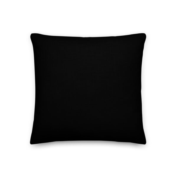 The Dogfather - Black / white logo - Black Labrador Premium Cushion / Pillow - Image 3