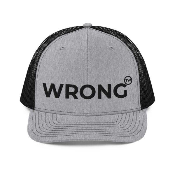 Wrong - Team Wrong - Grey / Black Trucker Cap