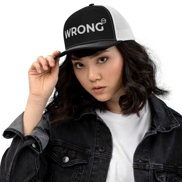 Wrong - Team Wrong - Grey / Black Trucker Cap - Image 2