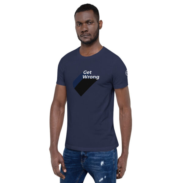 Get Wrong - Blue Shades - Heart logo - Short-Sleeve Unisex T-Shirt - Image 4