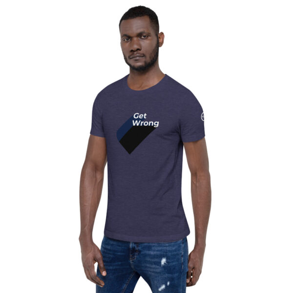 Get Wrong - Blue Shades - Heart logo - Short-Sleeve Unisex T-Shirt - Image 2