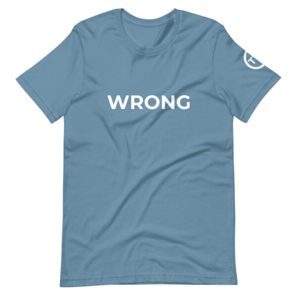 Wrong T-shirt - WHite logo - Short-Sleeve Unisex T-Shirt - Image 10