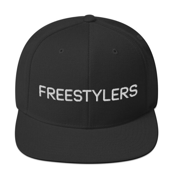 Freestylers - Black Snapback Hat - White logo