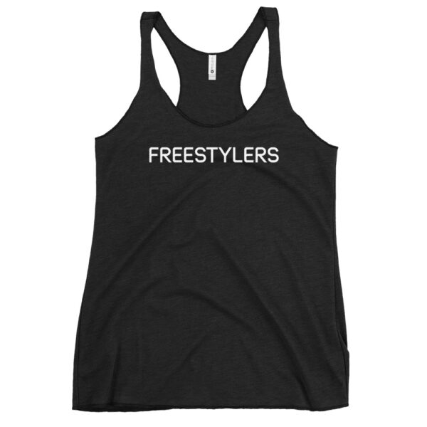 Freestylers - Women's Racerback Tank - White logo