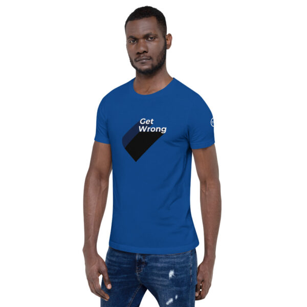 Get Wrong - Blue Shades - Heart logo - Short-Sleeve Unisex T-Shirt - Image 6