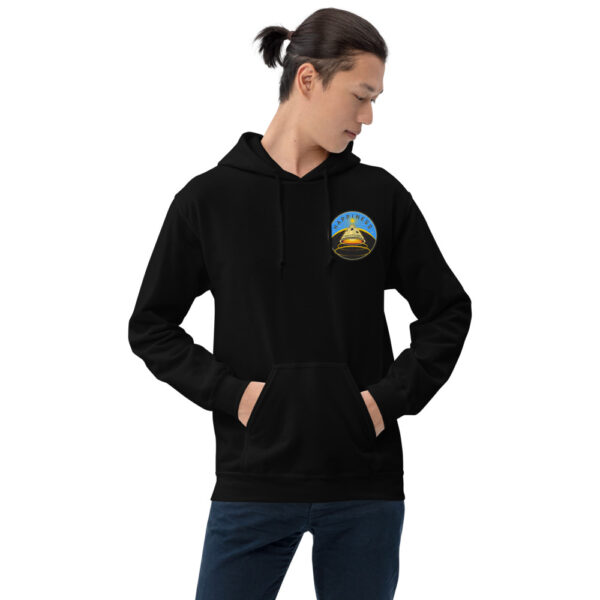 Happiness - Embroidered Black Unisex Hoodie - Freestylers