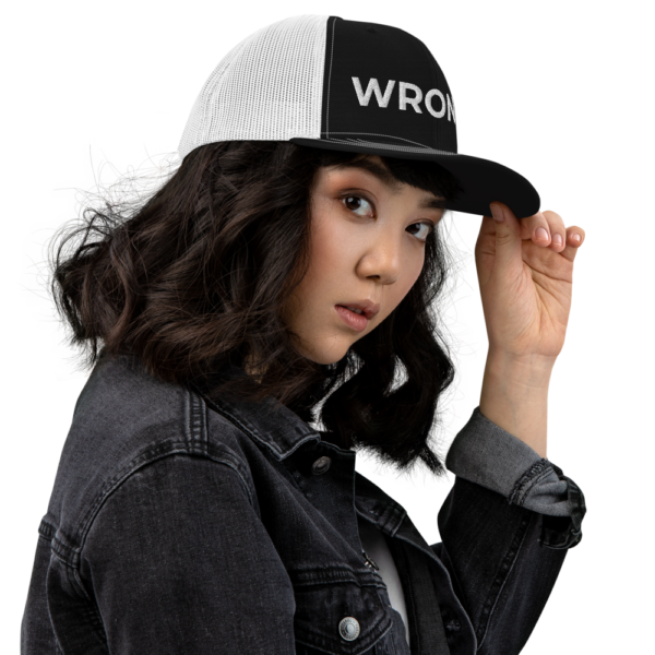 Wrong - Team Wrong - Grey / Black Trucker Cap - Image 5