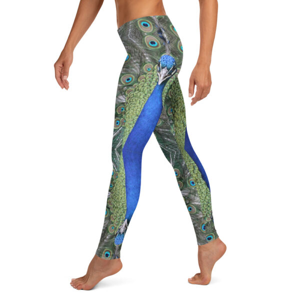 Blue Peacock - Women's Leggings - Image 4