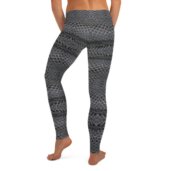 Black Netting - Women's Leggings - Image 3