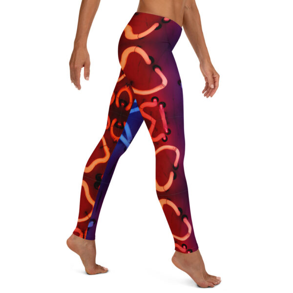 Blue / Red Neon - Leggings - Image 5