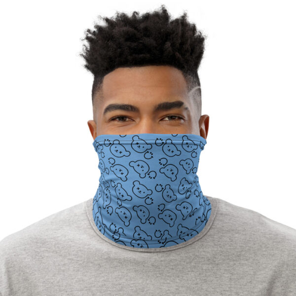 Logo Black / Blue Neck Warmer - Grin And Bear - Image 5