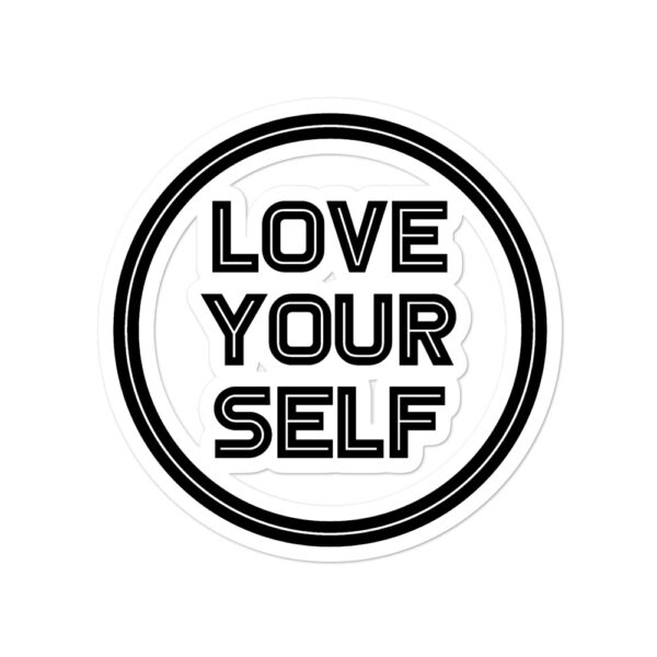 Love Your Self - Black - Bubble-free sticker - Image 2