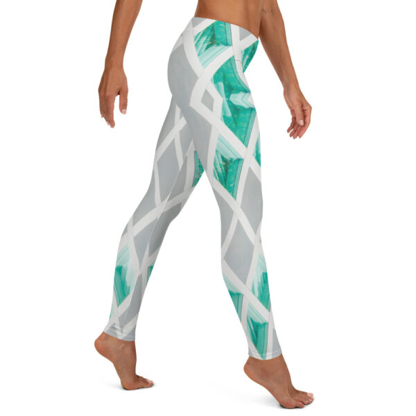 Green Diamonds - Women's Leggings - Image 5