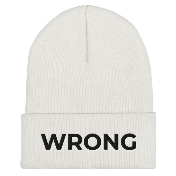 Wrong - Black / Multiple colours - Cuffed Beanie - Team Wrong - Image 3