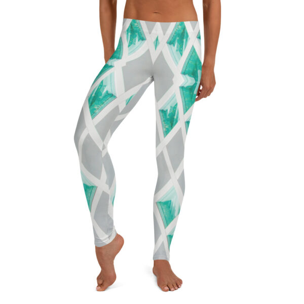 Green Diamonds - Women's Leggings