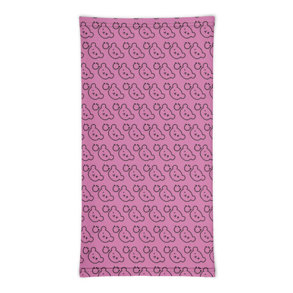 Logo Pink / White Neck Warmer - Grin And Bear - Image 2