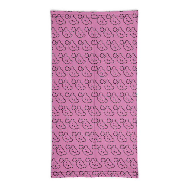 Logo Pink / White Neck Warmer - Grin And Bear - Image 3