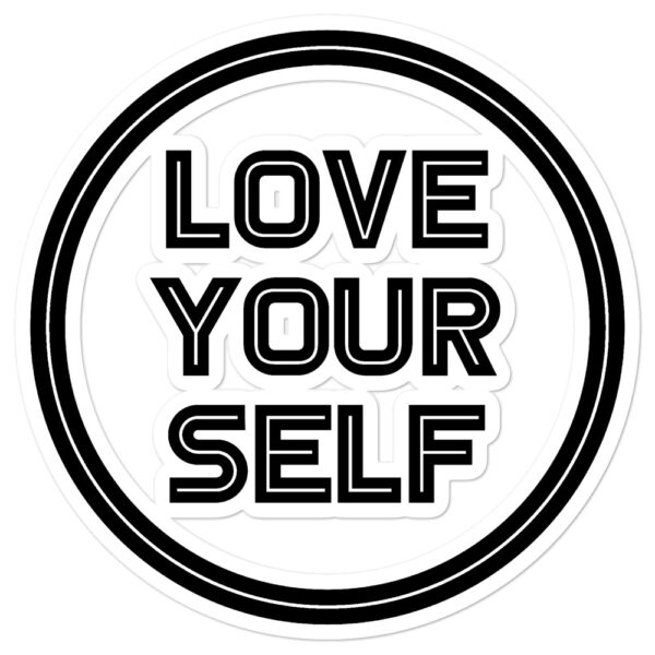 Love Your Self - Black - Bubble-free sticker - Image 3