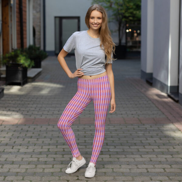 Cheshire Cat Tartan - Women's Leggings - Image 2