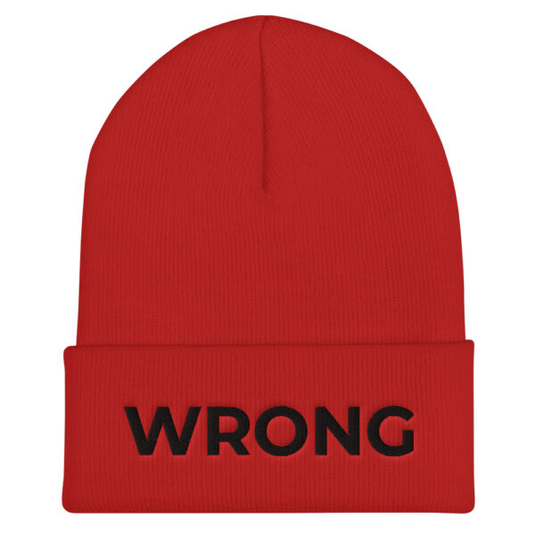 Wrong - Black / Multiple colours - Cuffed Beanie - Team Wrong - Image 2