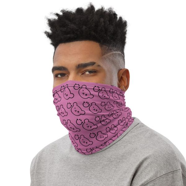 Logo Pink / White Neck Warmer - Grin And Bear - Image 7