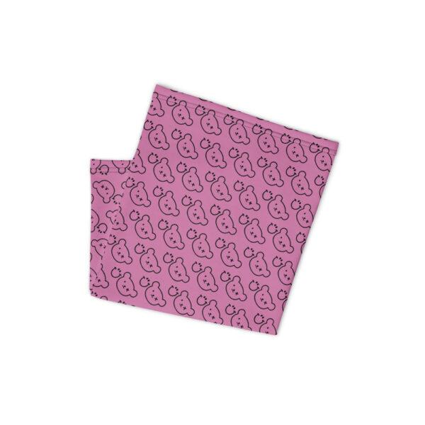 Logo Pink / White Neck Warmer - Grin And Bear - Image 4