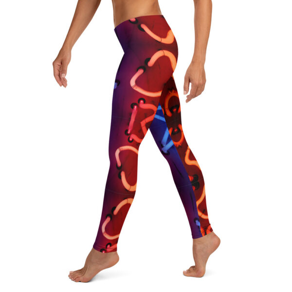 Blue / Red Neon - Leggings - Image 4