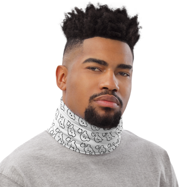 Logo Black / White Neck Warmer - Grin And Bear - Image 5