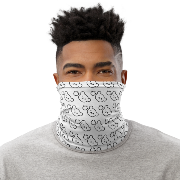 Logo Black / White Neck Warmer - Grin And Bear - Image 6