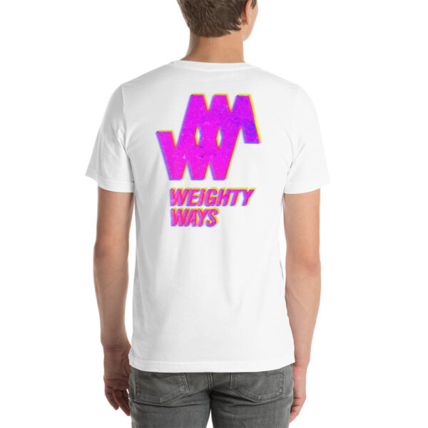 Pink Logo - Short-Sleeve Unisex T-Shirt - Weighty Ways - Image 5