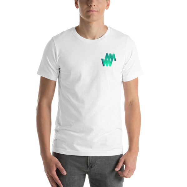 Blue / Green logo - Short-Sleeve Unisex T-Shirt - Weighty Ways