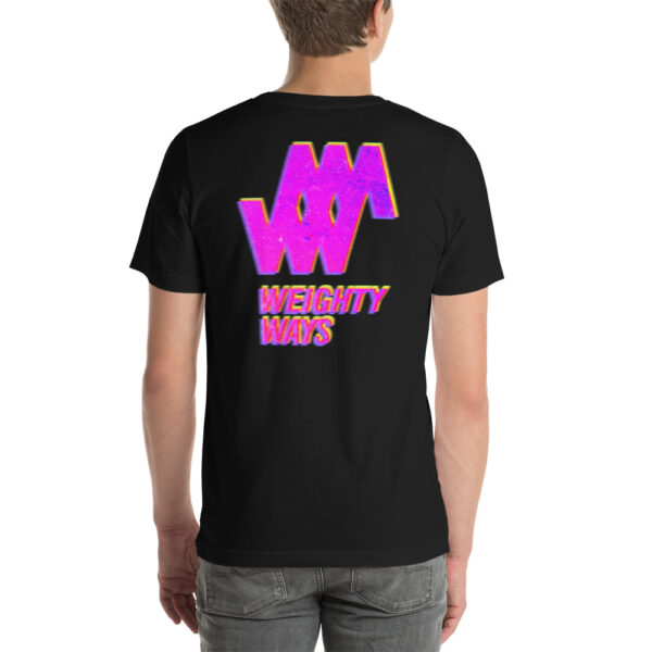 Pink Logo - Short-Sleeve Unisex T-Shirt - Weighty Ways - Image 4