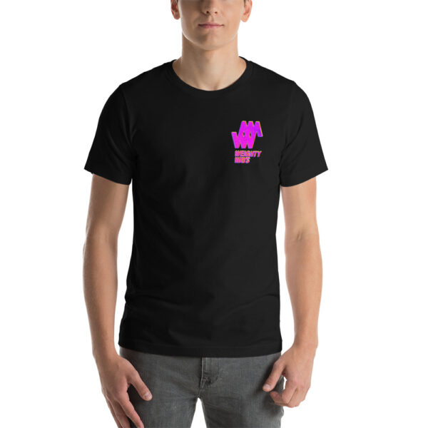 Pink Logo - Short-Sleeve Unisex T-Shirt - Weighty Ways - Image 3