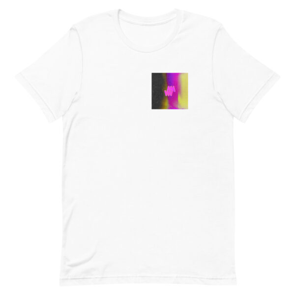 Pink / Yellow square logo - Short-Sleeve Unisex T-Shirt - Weighty Ways - Image 4