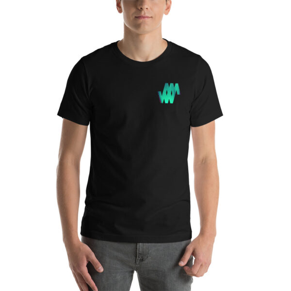 Blue / Green logo - Short-Sleeve Unisex T-Shirt - Weighty Ways - Image 3