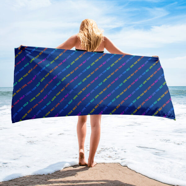 Blue/Multi-coloured logo - Towel - Love Your Self