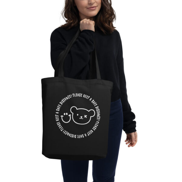 Eco Tote Bag - Keep a Safe Distance - Grin And Bear - Image 2