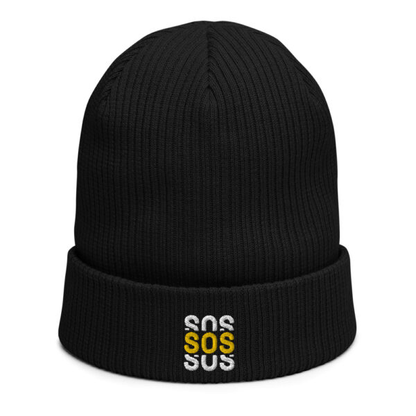 Logo - Organic ribbed beanie - Save Our Scene UK