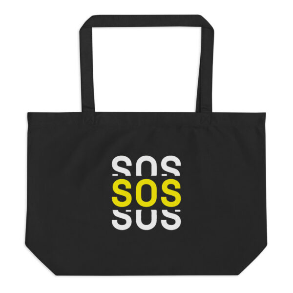 SOS Logo - Large organic tote bag - Save Our Scene UK