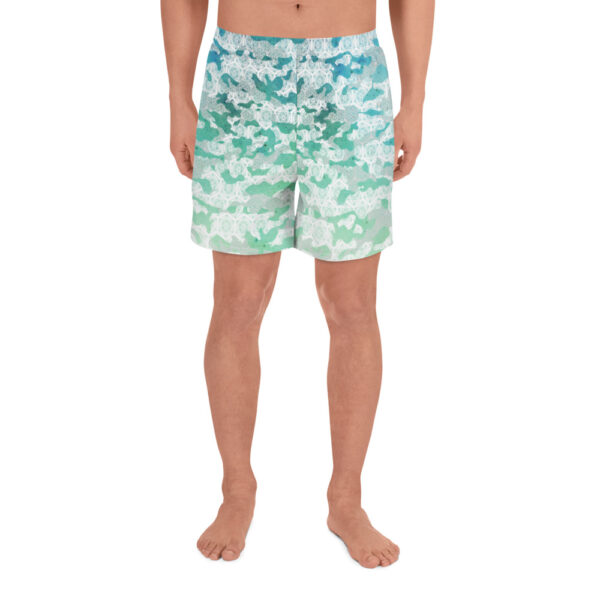 Blue / Green Men's Long Shorts - Galaxy Camo - Desired State