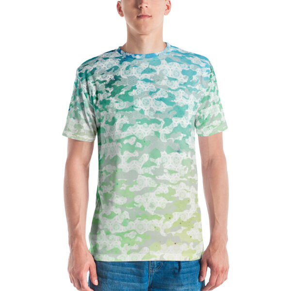 Blue / Green T-shirt - Galaxy Camo - Desired State