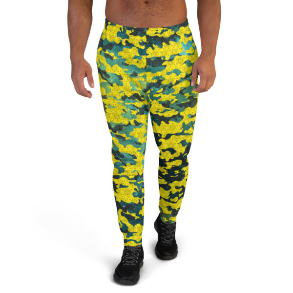 Yellow / Teal - Cosmic Camo - Men's Joggers - Desired State