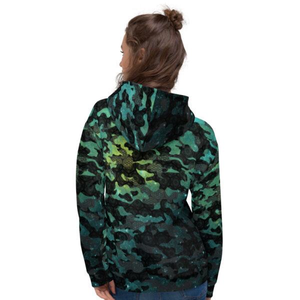 Teal - Cosmic Camo - Unisex Hoodie - Desired State - Image 4