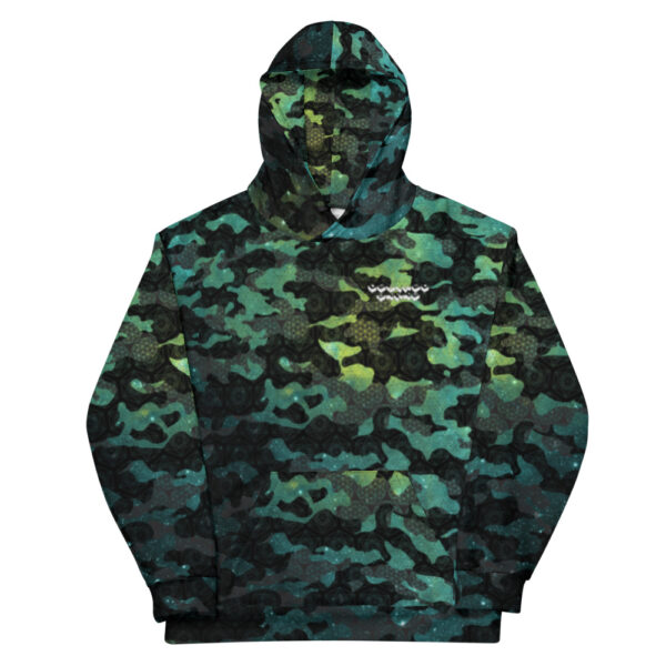 Teal - Cosmic Camo - Unisex Hoodie - Desired State - Image 9