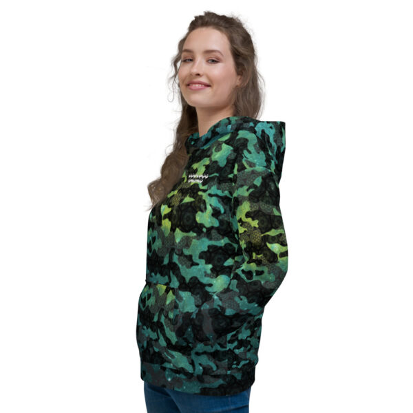 Teal - Cosmic Camo - Unisex Hoodie - Desired State - Image 6