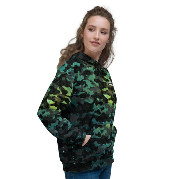 Teal - Cosmic Camo - Unisex Hoodie - Desired State - Image 5