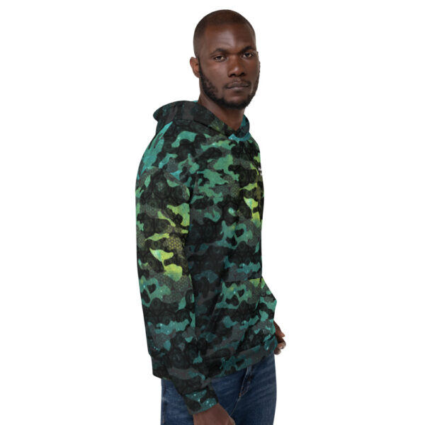 Teal - Cosmic Camo - Unisex Hoodie - Desired State - Image 7